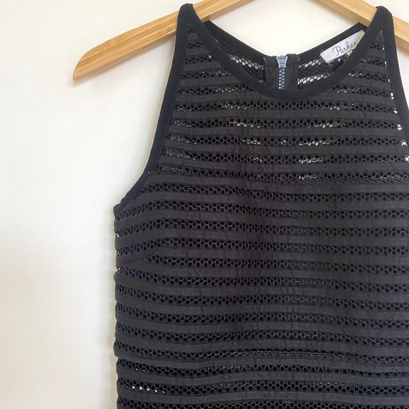 Parker Conner Neoprene Sheath Dress in Black Small - Picture 4 of 9